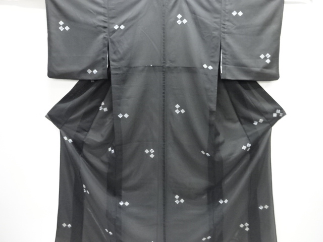 駒絽源氏香模様小紋着物（内袖付き）